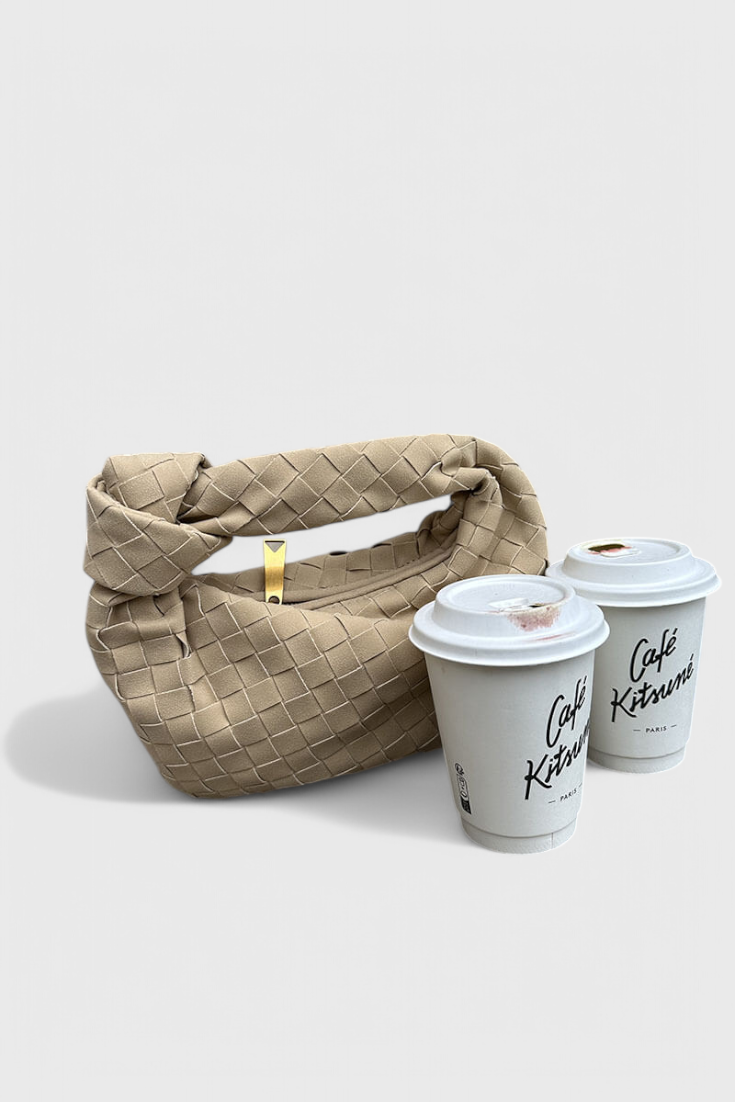 Remi Borsa Mini Woven con Dettaglio Nodo